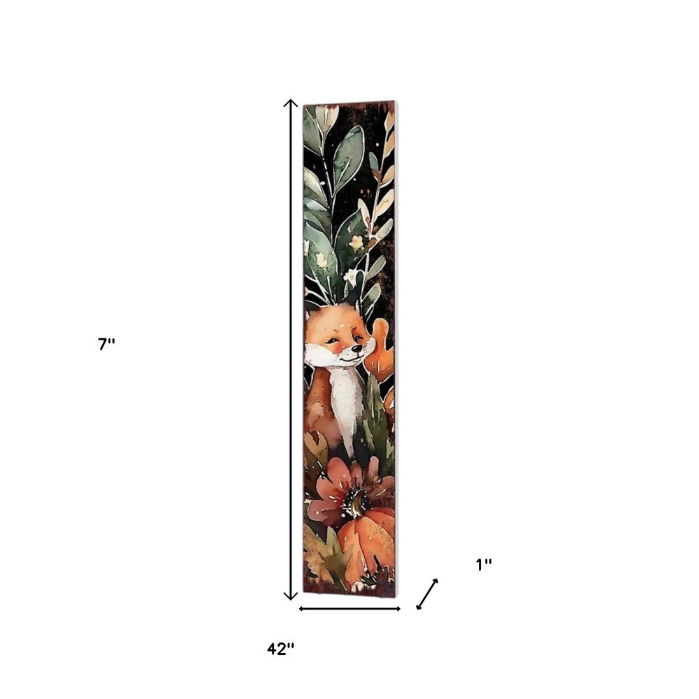 7" Black Brown And White Solid Wood Garden Stake HomeRoots