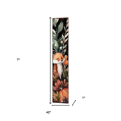 7" Black Brown And White Solid Wood Garden Stake HomeRoots