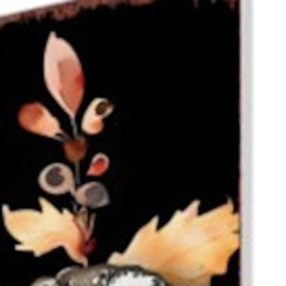 42" White And Brown Floral Bouquet Solid Wood Birds Garden Stake HomeRoots