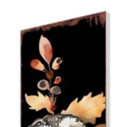 42" White And Brown Floral Bouquet Solid Wood Birds Garden Stake HomeRoots