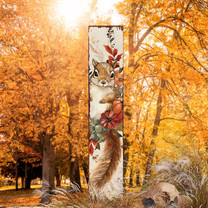 7" White Brown And Green Solid Wood Garden Stake HomeRoots