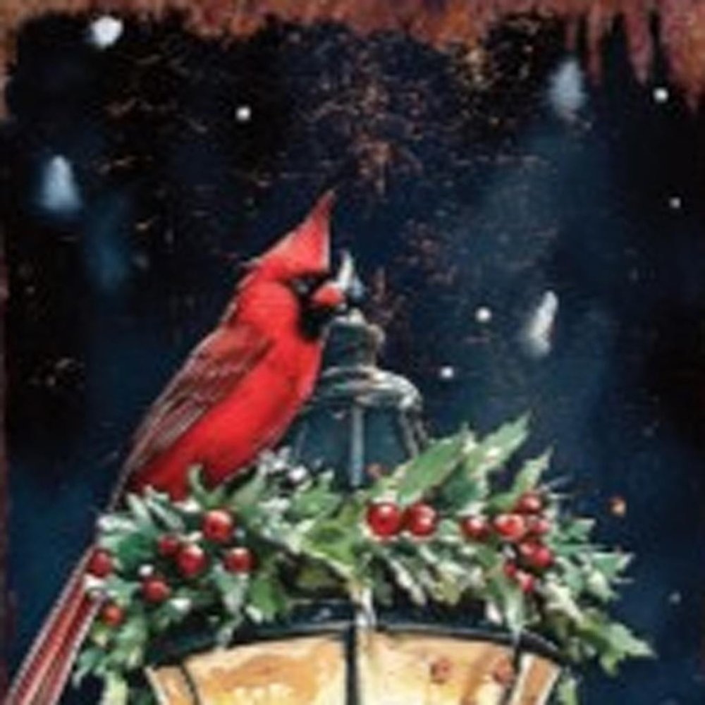 42" Black Brown Red And Green Welcome Christmas Solid Wood Birds Garden Stake HomeRoots