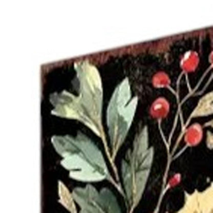 42" Black And Red Solid Wood Christmas Poinsettia Garden Stake HomeRoots