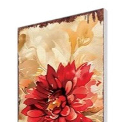 42" Off White Red Orange And Yellow Solid Wood Floral Bouquet Garden Stake HomeRoots