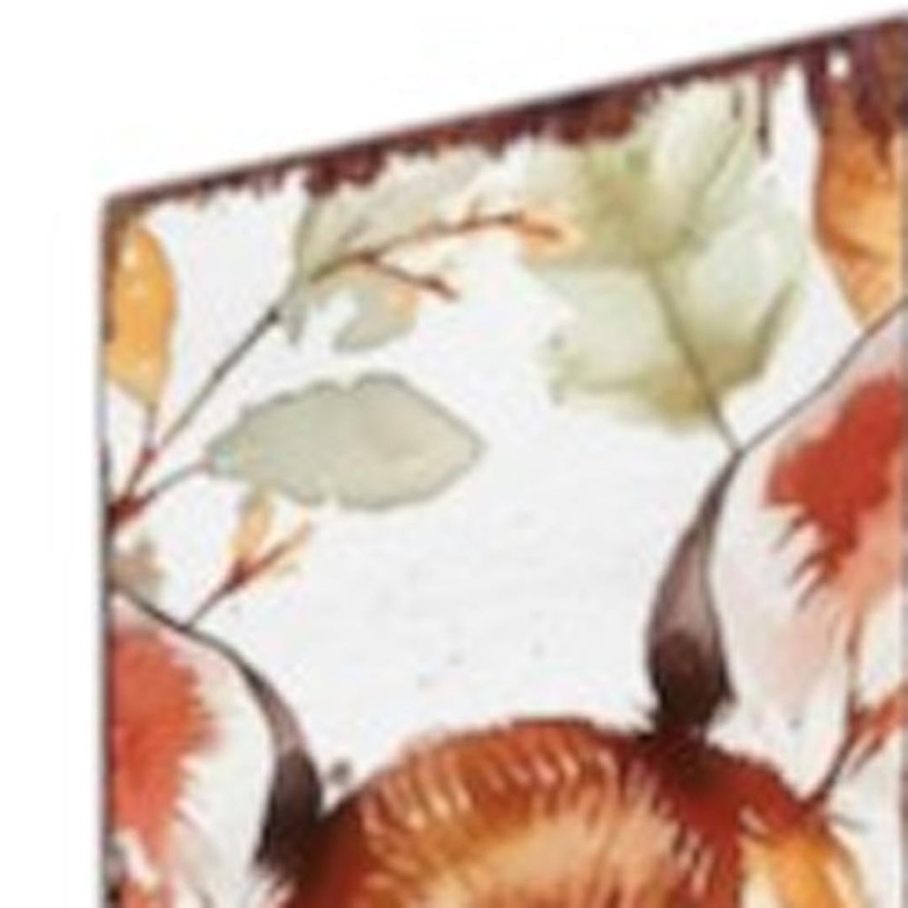 42" White And Brown Solid Wood Fall Deer Garden Stake HomeRoots