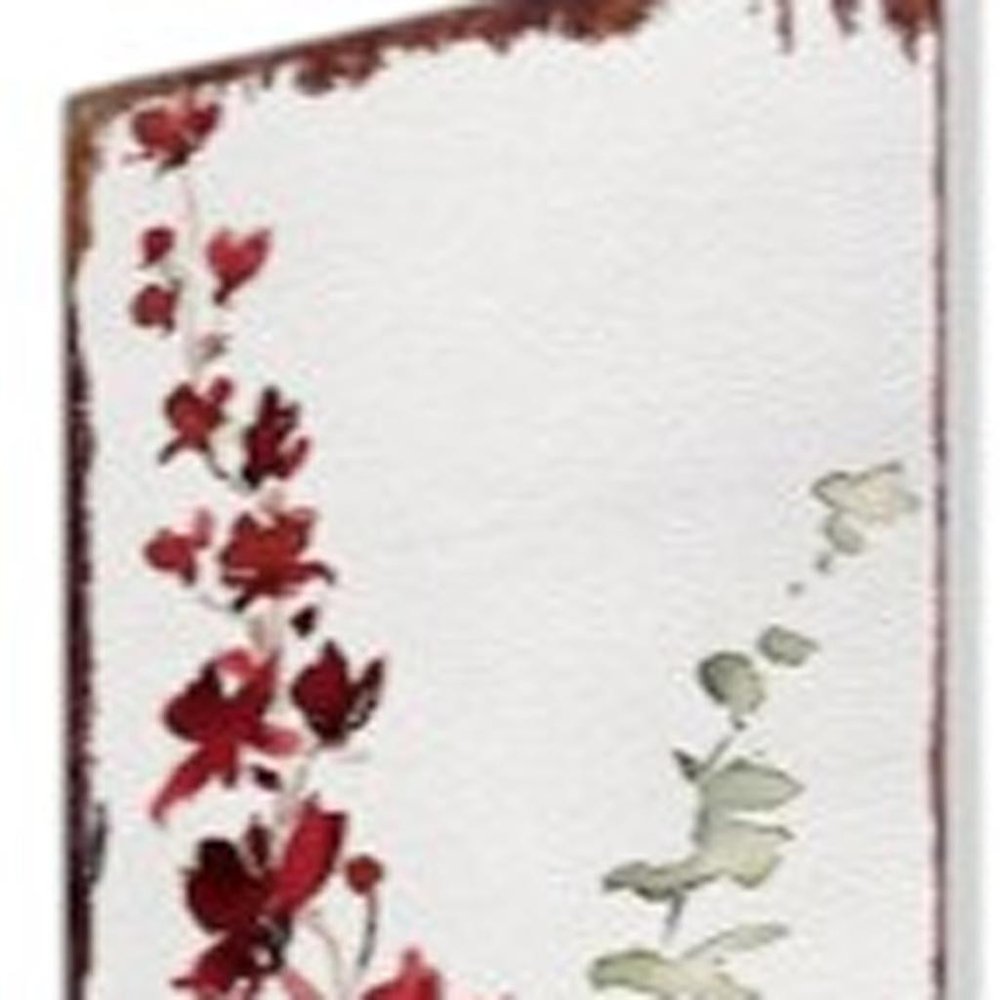 42" White Orange And Brown Solid Wood Garden Stake HomeRoots