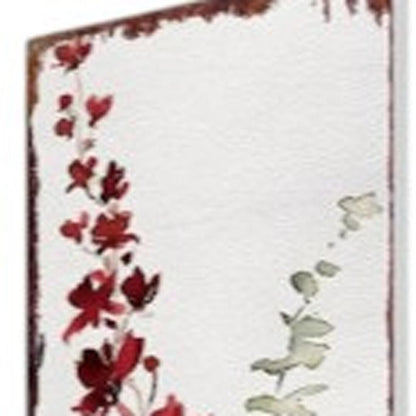 42" White Orange And Brown Solid Wood Garden Stake HomeRoots