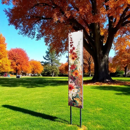 42" White Orange And Brown Solid Wood Garden Stake HomeRoots