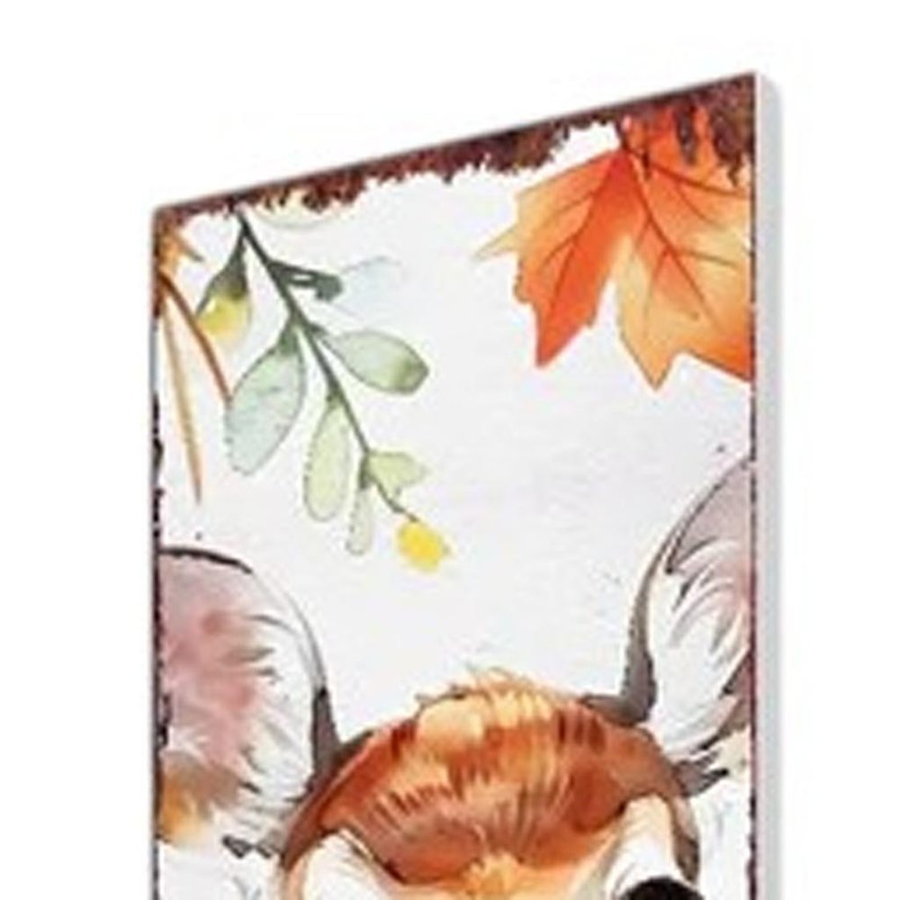 42" White And Brown Solid Wood Deer Garden Stake HomeRoots