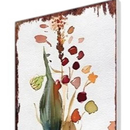 42" Green Orange And White Solid Wood Pumpkin Garden Stake HomeRoots