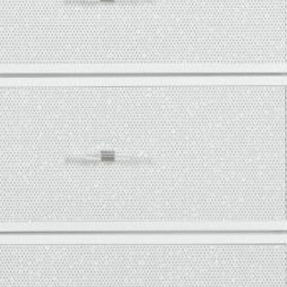 62" White Faux Crystal Bling Wood Lighted Nine Drawer Triple Dresser