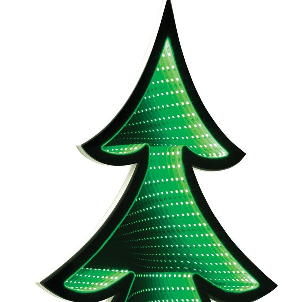 24" Green Acrylic Trees Christmas Christmas Tree Tabletop Sculpture with LED HomeRoots