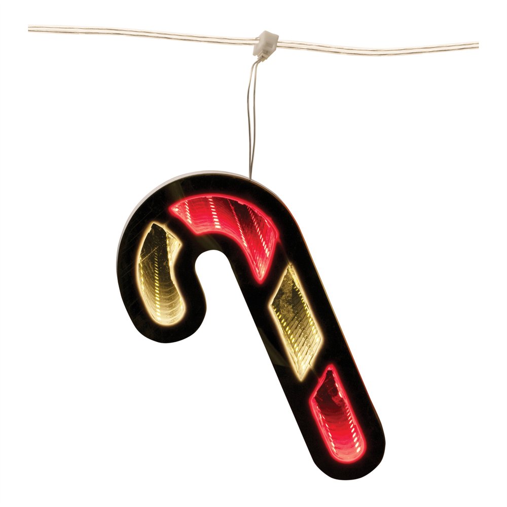 7" Red And White Acrylic Christmas Tabletop Sign with LED HomeRoots