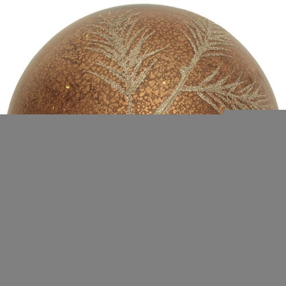 Set of Two Brown And Gray Glass Pinecone Tabletop Sculpture with LED HomeRoots