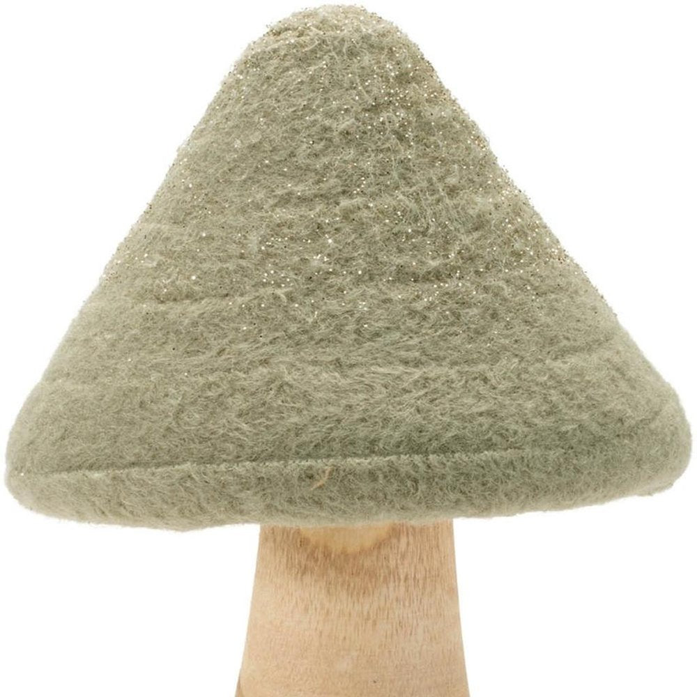 Set of Two Green And Gold Mushroom Tabletop Sculpture HomeRoots