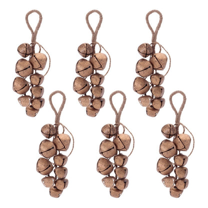 Set of Six Gold Metal Tabletop Sculpture HomeRoots
