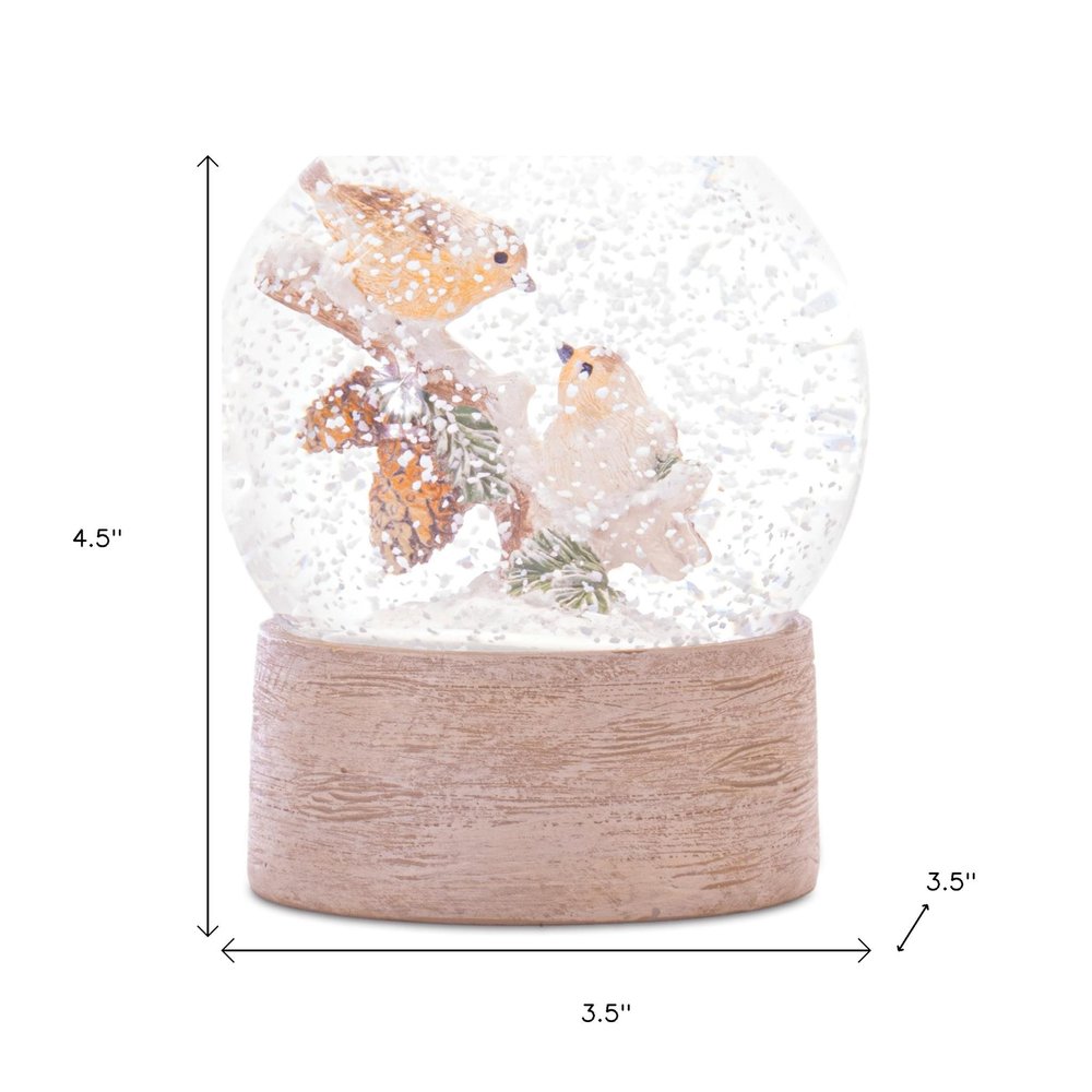 5" Beige Resin Bird Tabletop Sculpture HomeRoots