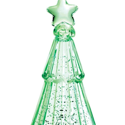 12" Green Plastic Trees Christmas Christmas Tree Tabletop Sculpture with LED HomeRoots