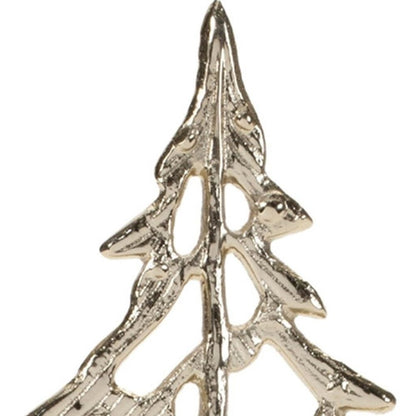 Set of Two Gold Aluminum Tabletop Sculpture HomeRoots