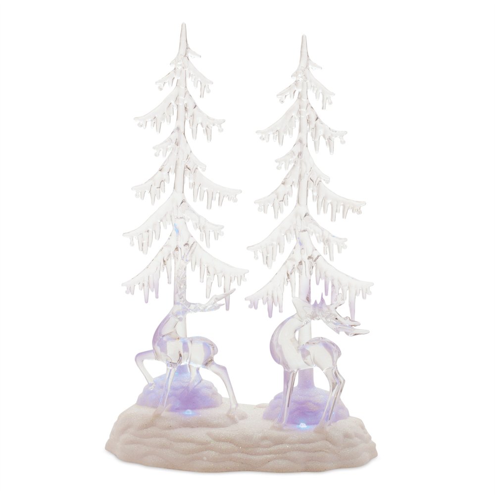 15" Clear Plastic Trees Tabletop Sculpture HomeRoots