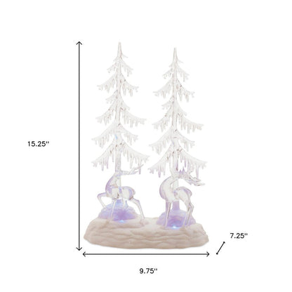 15" Clear Plastic Trees Tabletop Sculpture HomeRoots