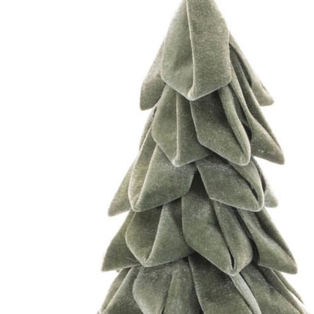 26" Green Fabric Trees Tabletop Sculpture HomeRoots