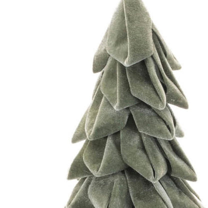 26" Green Fabric Trees Tabletop Sculpture HomeRoots