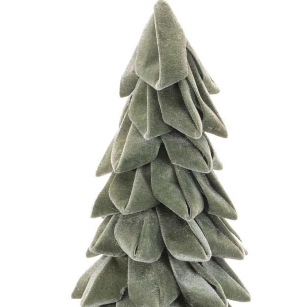 26" Green Fabric Trees Tabletop Sculpture HomeRoots