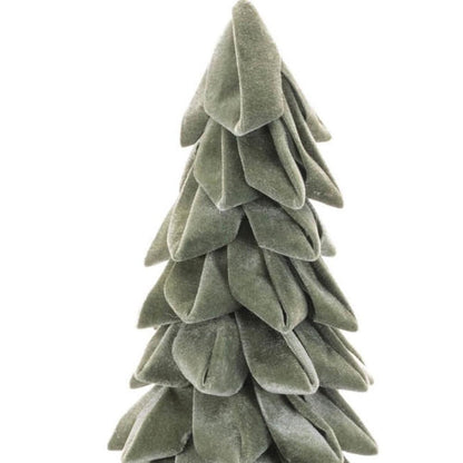 26" Green Fabric Trees Tabletop Sculpture HomeRoots
