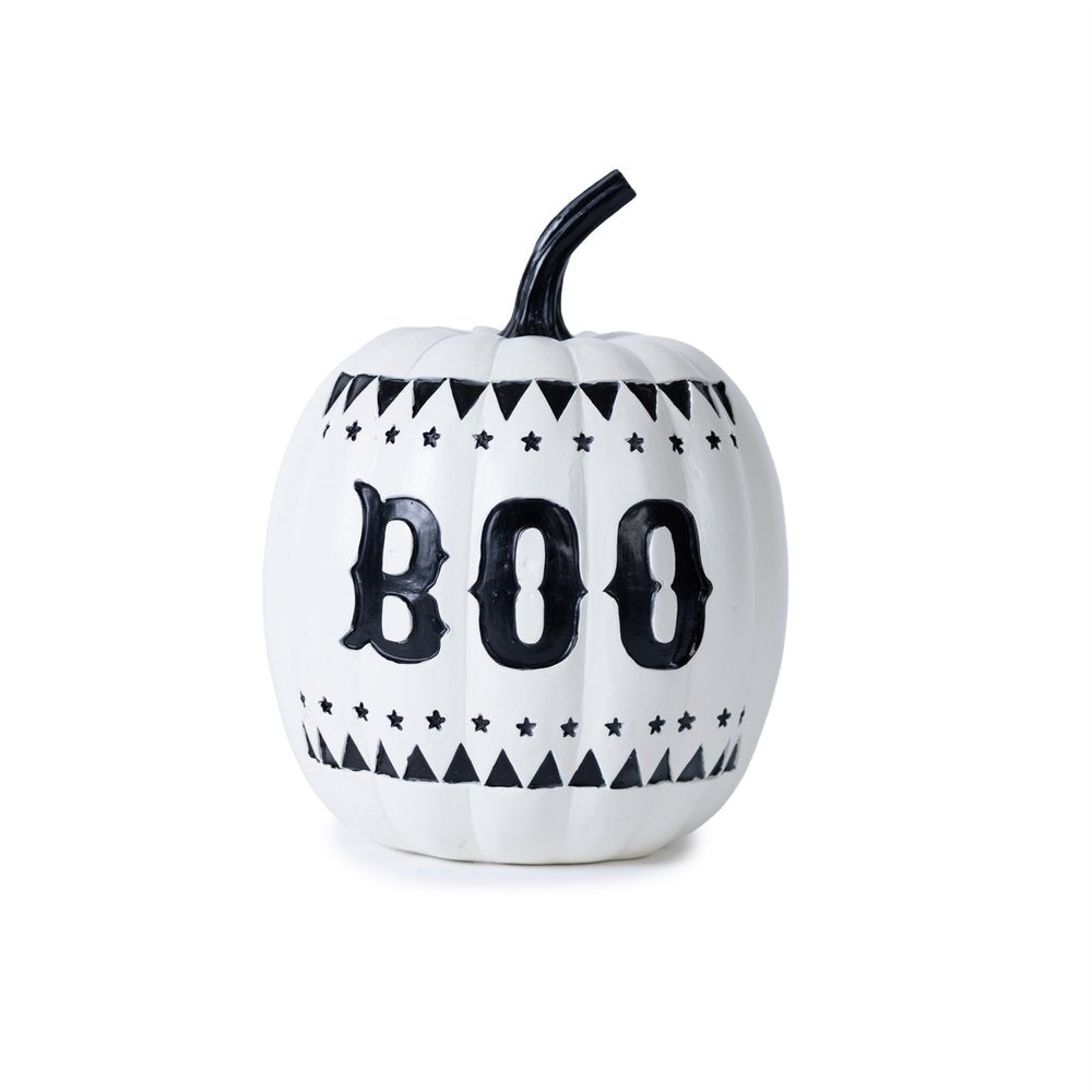 Set of Two White And Black Polyresin Tabletop Sculpture HomeRoots