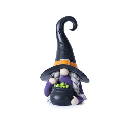 Set of Two Black Orange And Purple Polyresin Figurine HomeRoots