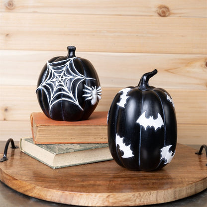 Set of Two Black And White Polyresin Tabletop Sculpture HomeRoots