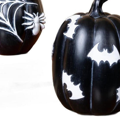 Set of Two Black And White Polyresin Tabletop Sculpture HomeRoots