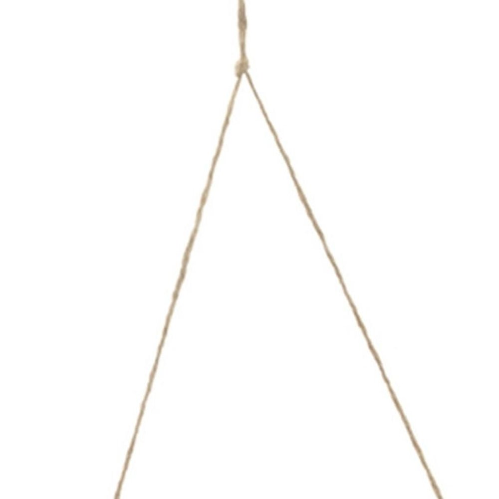 37" White And Natural Hanging Seagull Decorative Sculpture HomeRoots