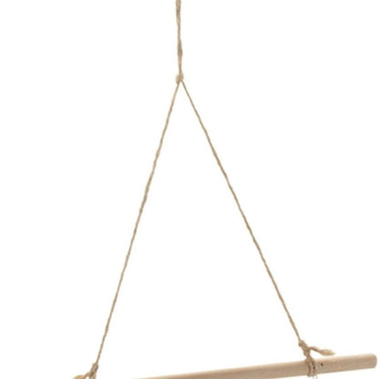 37" White And Natural Hanging Seagull Decorative Sculpture HomeRoots