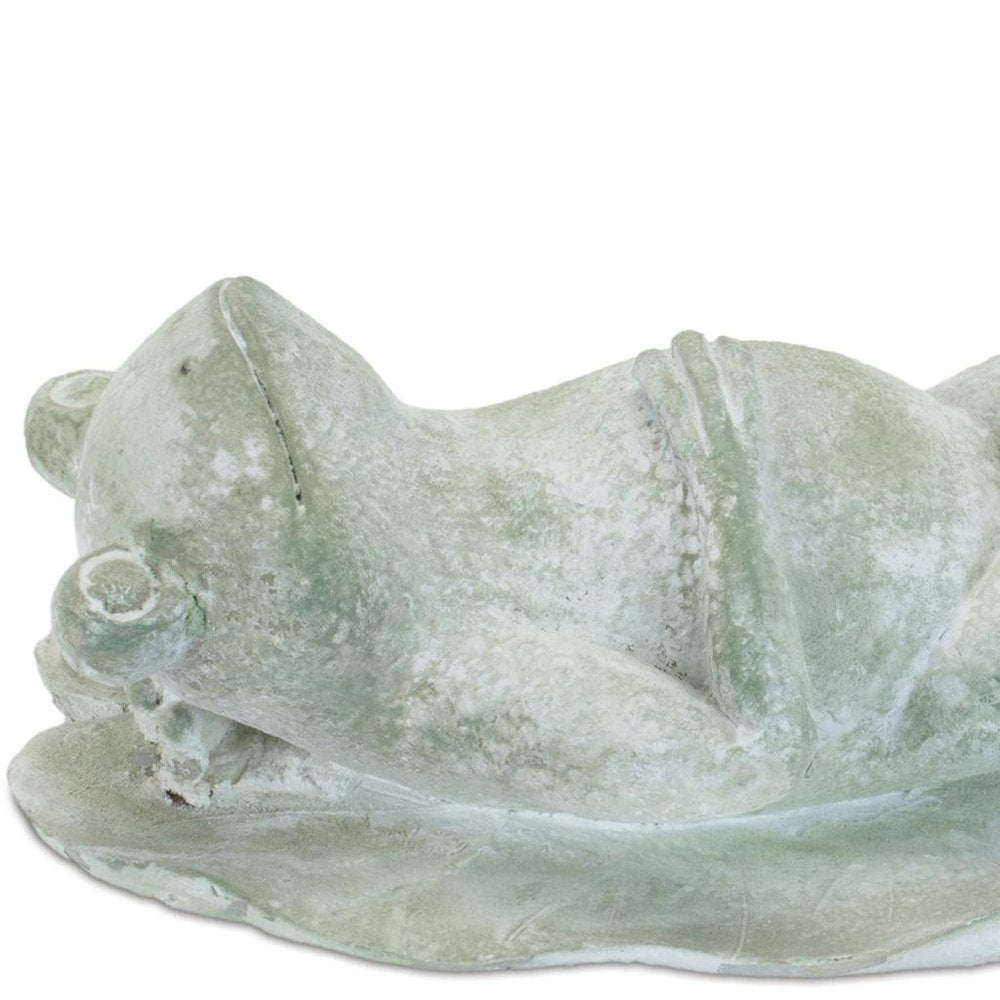 Set of Four Green Polyresin Frog Figurine HomeRoots