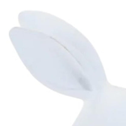 Set of Two White Polyresin Rabbit Figurines HomeRoots