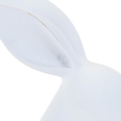 Set of Two White Polyresin Rabbit Figurines HomeRoots