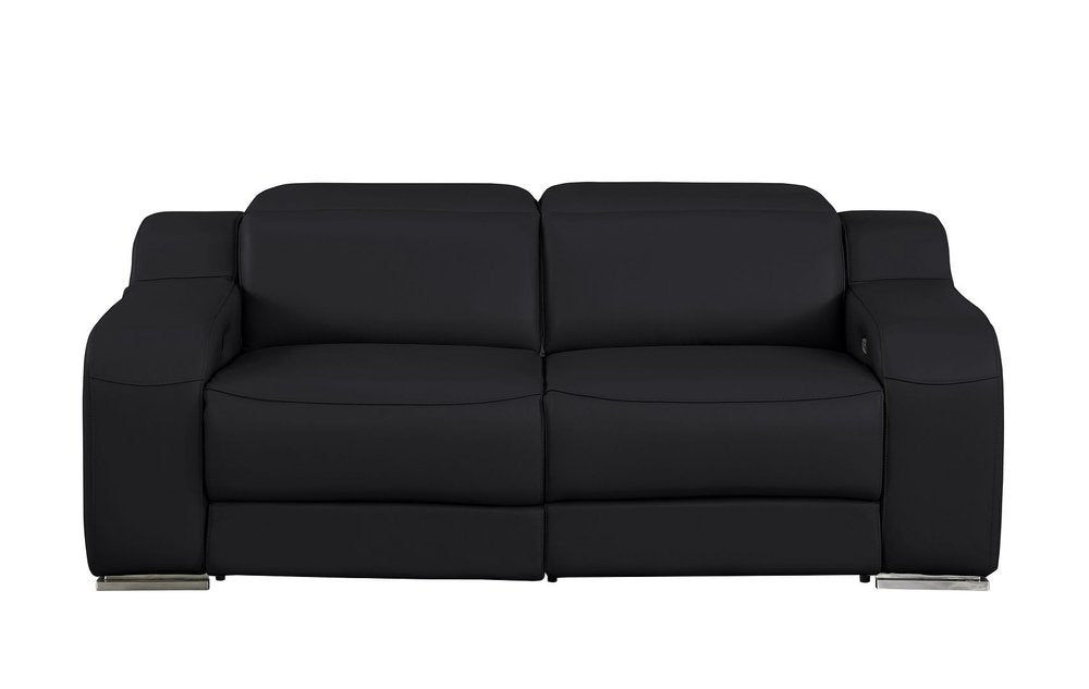 Three Piece Black Leather Six Person Seating Set — view 6