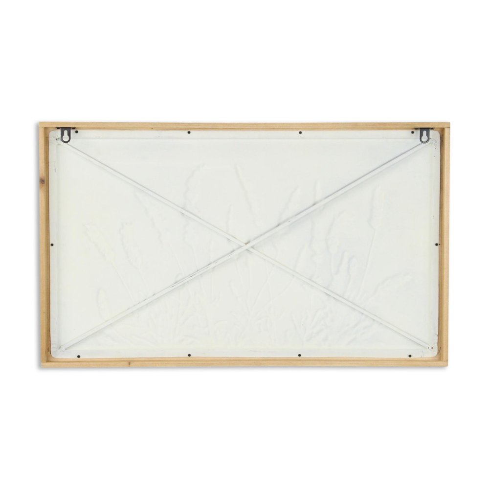 16" X 26" Natural White And Lavender Floral Wood Framed Art — view 4