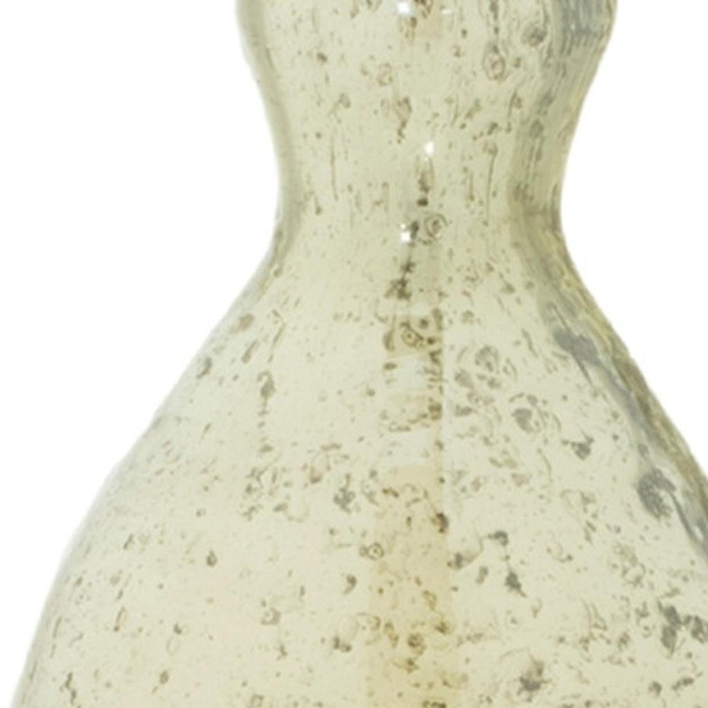 Set of Three Sage Green Seeded Bubble Glass Table Vases HomeRoots