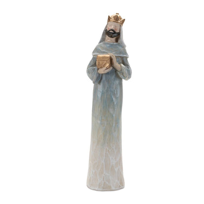 Set of Nine Beige And Gold Polyresin Figurine HomeRoots