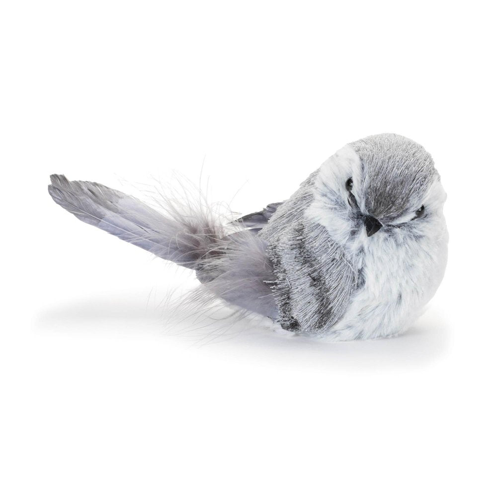 12 Gray Fabric Bird Tabletop Sculpture HomeRoots