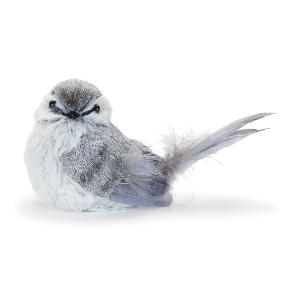12 Gray Fabric Bird Tabletop Sculpture HomeRoots