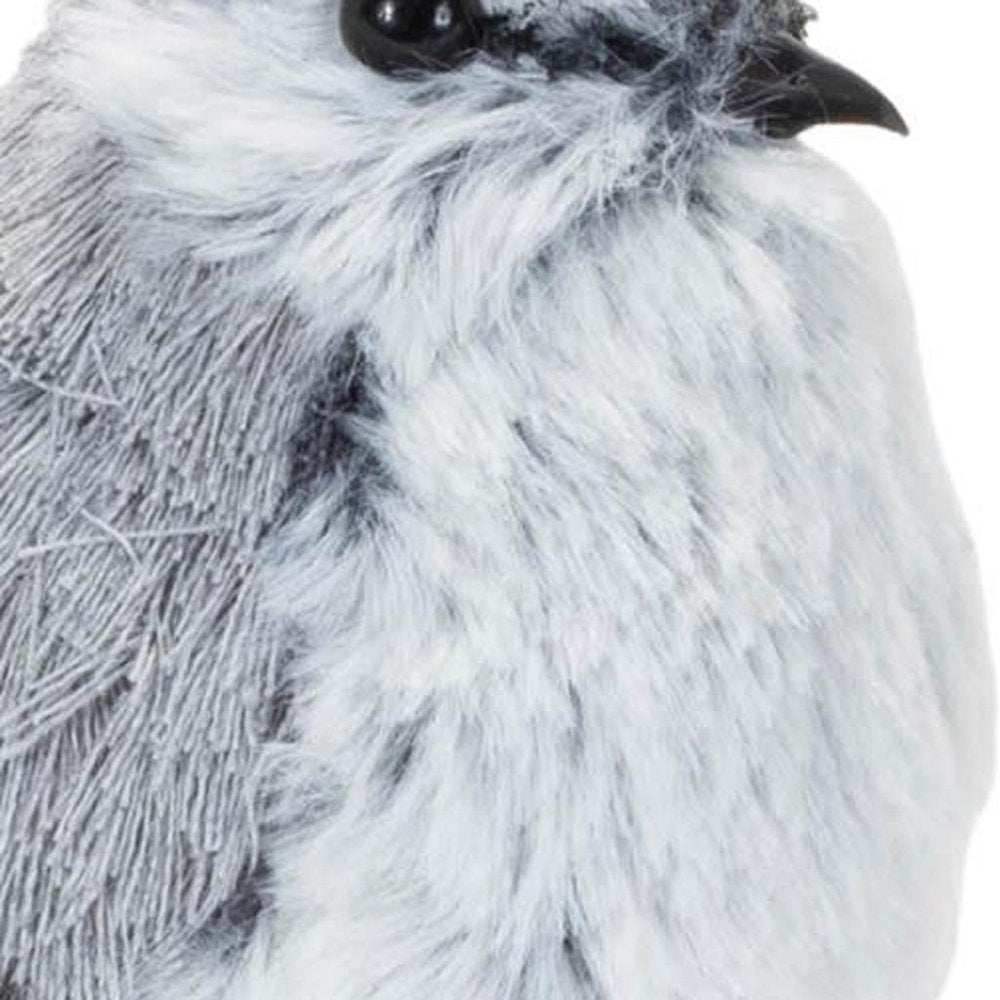 12 Gray Fabric Bird Tabletop Sculpture HomeRoots