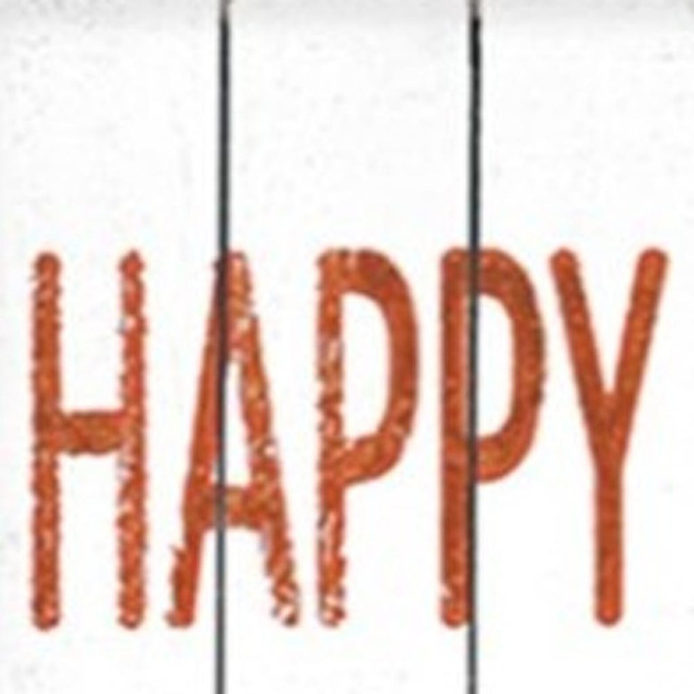 72" White And Orange Solid Wood Happy Fall Porch Sign HomeRoots