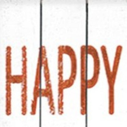 72" White And Orange Solid Wood Happy Fall Porch Sign HomeRoots