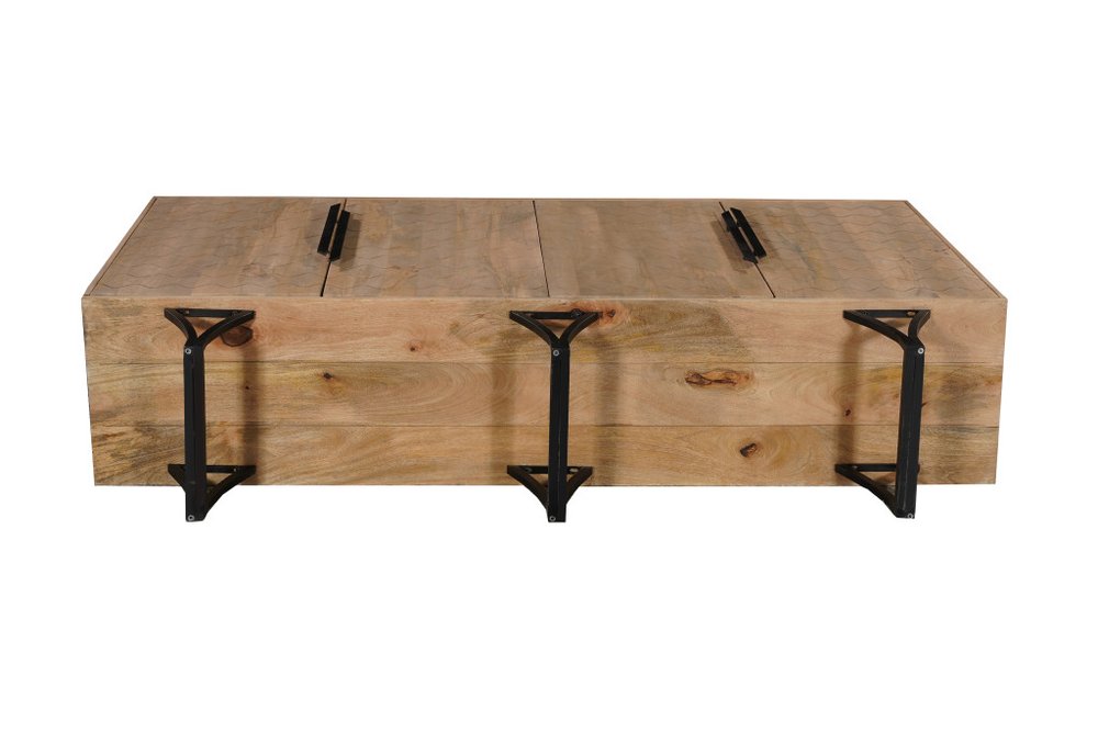 84" Beige Solid Wood Carved Geometric Sideboard with Four Doors HomeRoots