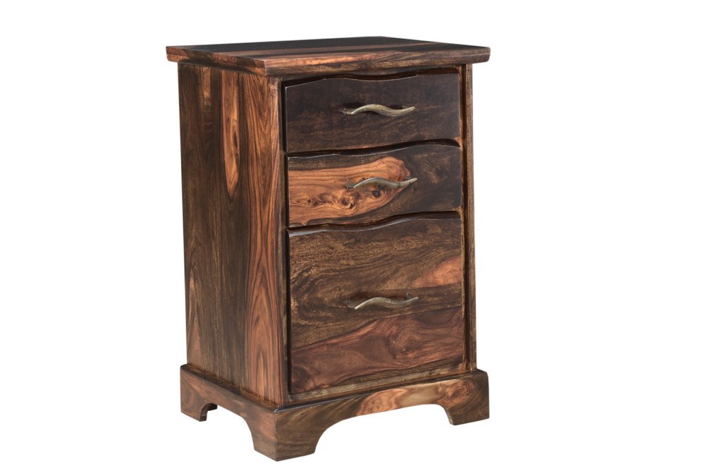 54" Dark Brown Solid Wood Pedestal Writing Desk 2With And Six Drawers HomeRoots