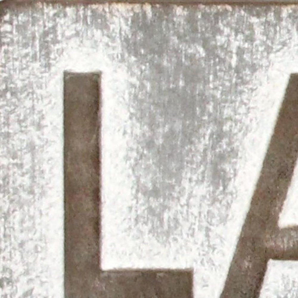 7" X 36" Gray Lake House Galvanized Metal Wall Decor — view 7